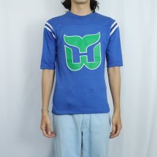 画像3: 70〜80's ARTEX USA製 "Hartford Whalers" アイスホッケーチーム ロゴプリントTシャツ XL (3)