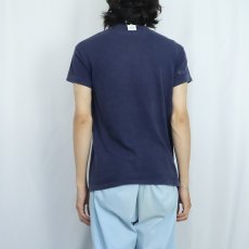 画像3: 60's Russell Southern USA製 "WHO CARES? NURSES DO" プリントTシャツ L NAVY (3)
