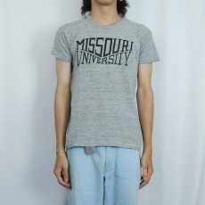 画像2: 70's RUSSELL ATHLETIC 金タグ USA製 "MISSOURI LINIVERSITY" カレッジプリントTシャツ L (2)