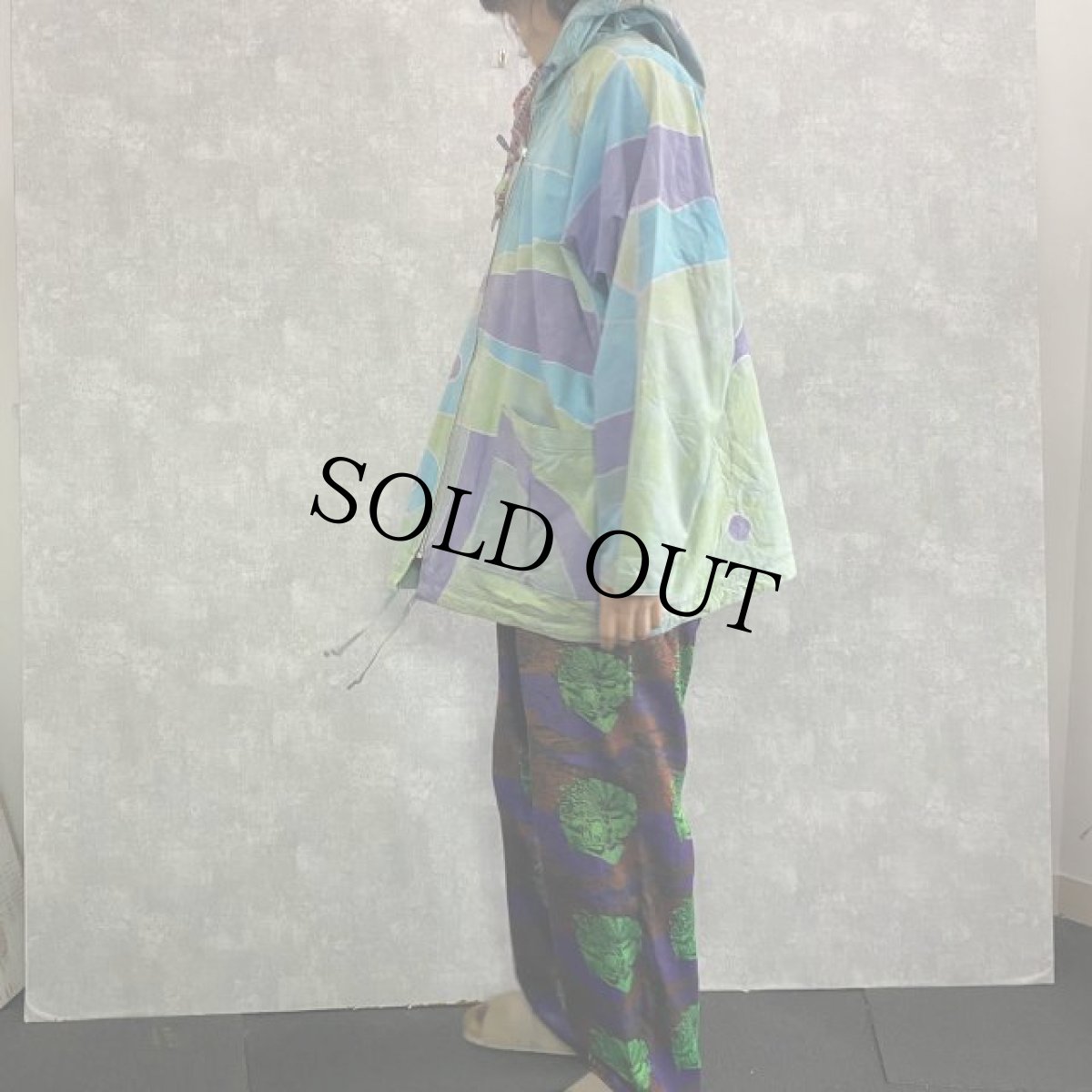 画像5: ASIAN CREATIONS 総柄リバーシブルコットンジャケット M (5)