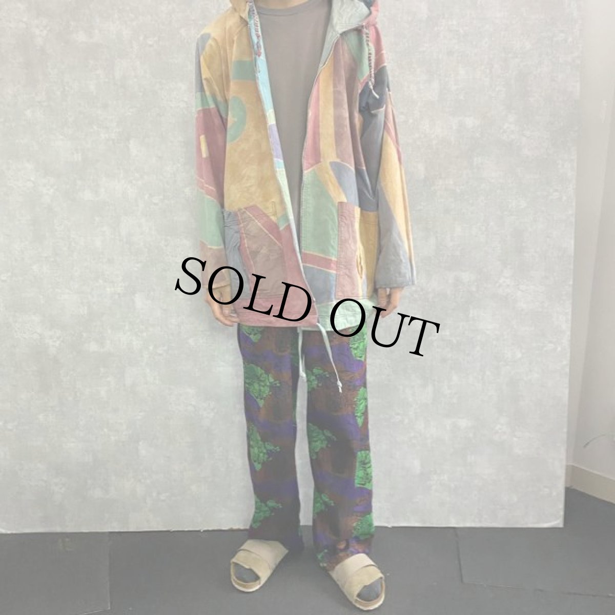 画像3: ASIAN CREATIONS 総柄リバーシブルコットンジャケット M (3)