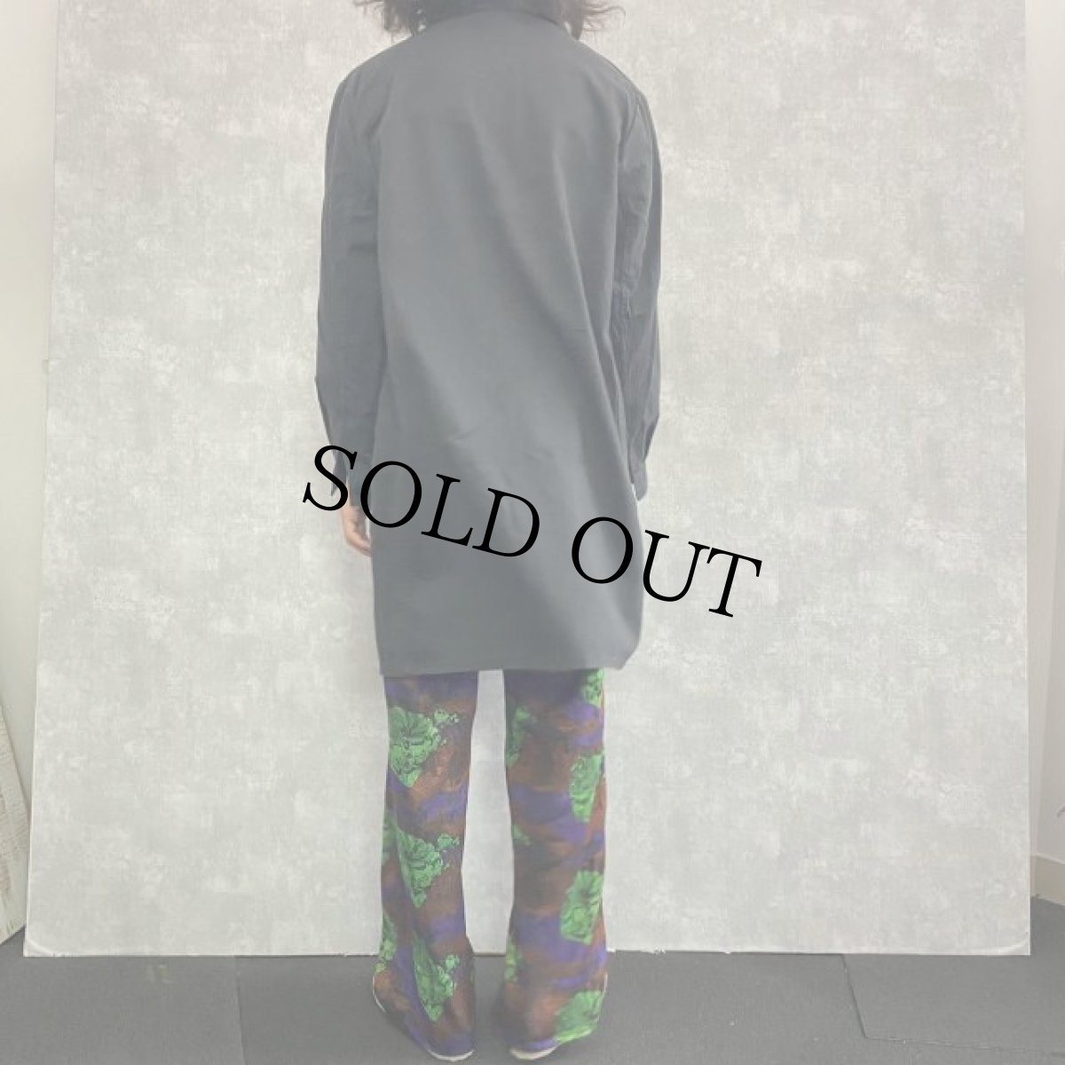 画像4: EURO ブラックヘリンボーンツイル ワークコート (4)