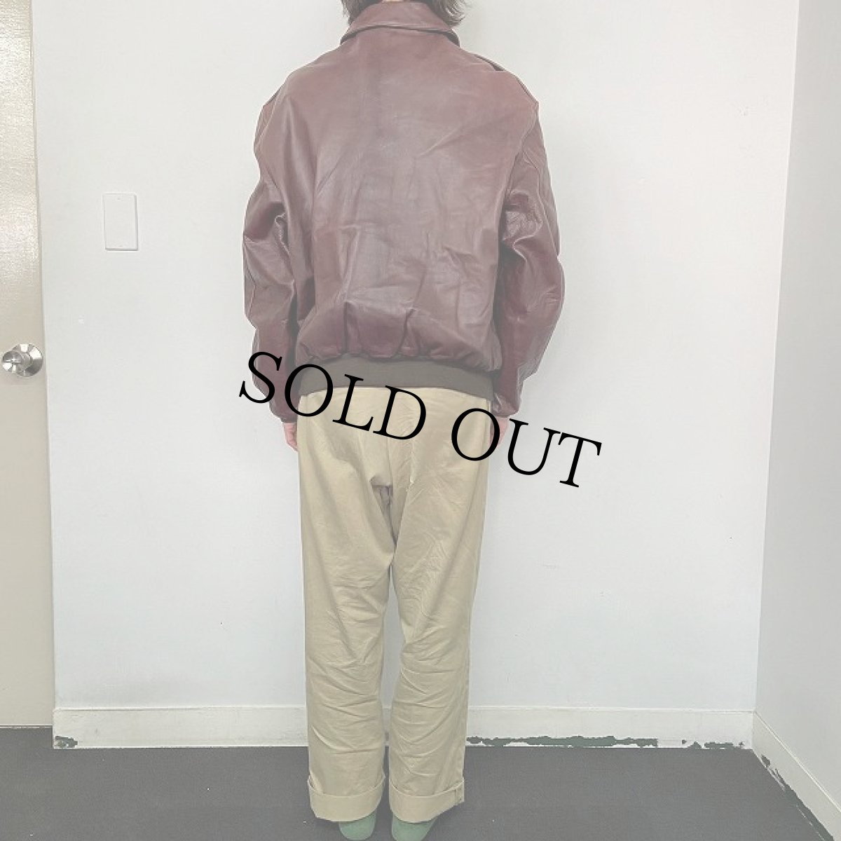 画像4: 80's AVIREX USA製 "1978 A-2TYPE" レザージャケット L (4)