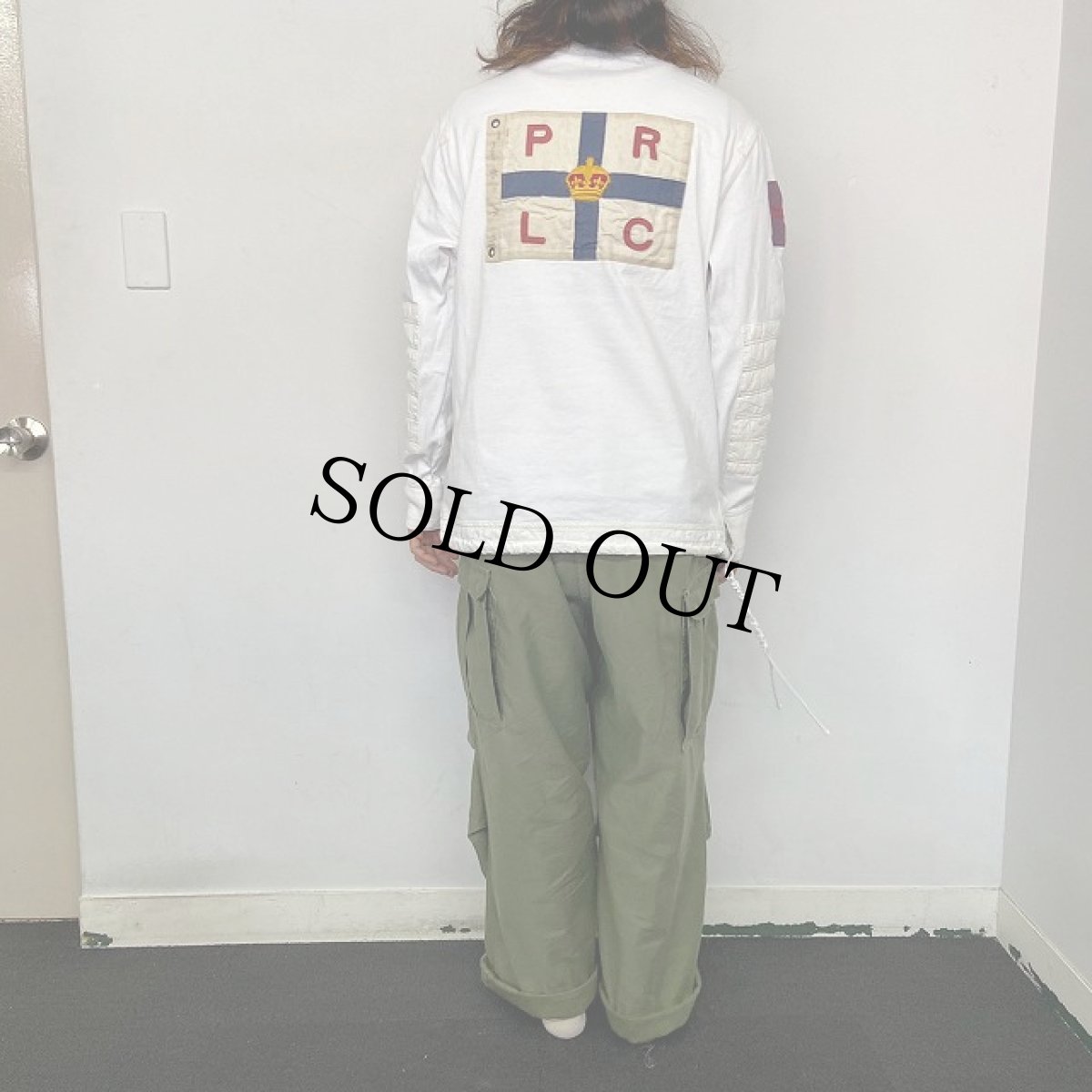 画像5: POLO Ralph Lauren ワッペン付き ラガーシャツ L (5)