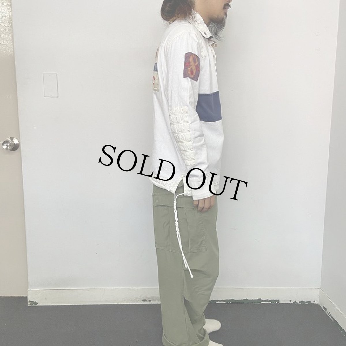 画像4: POLO Ralph Lauren ワッペン付き ラガーシャツ L (4)