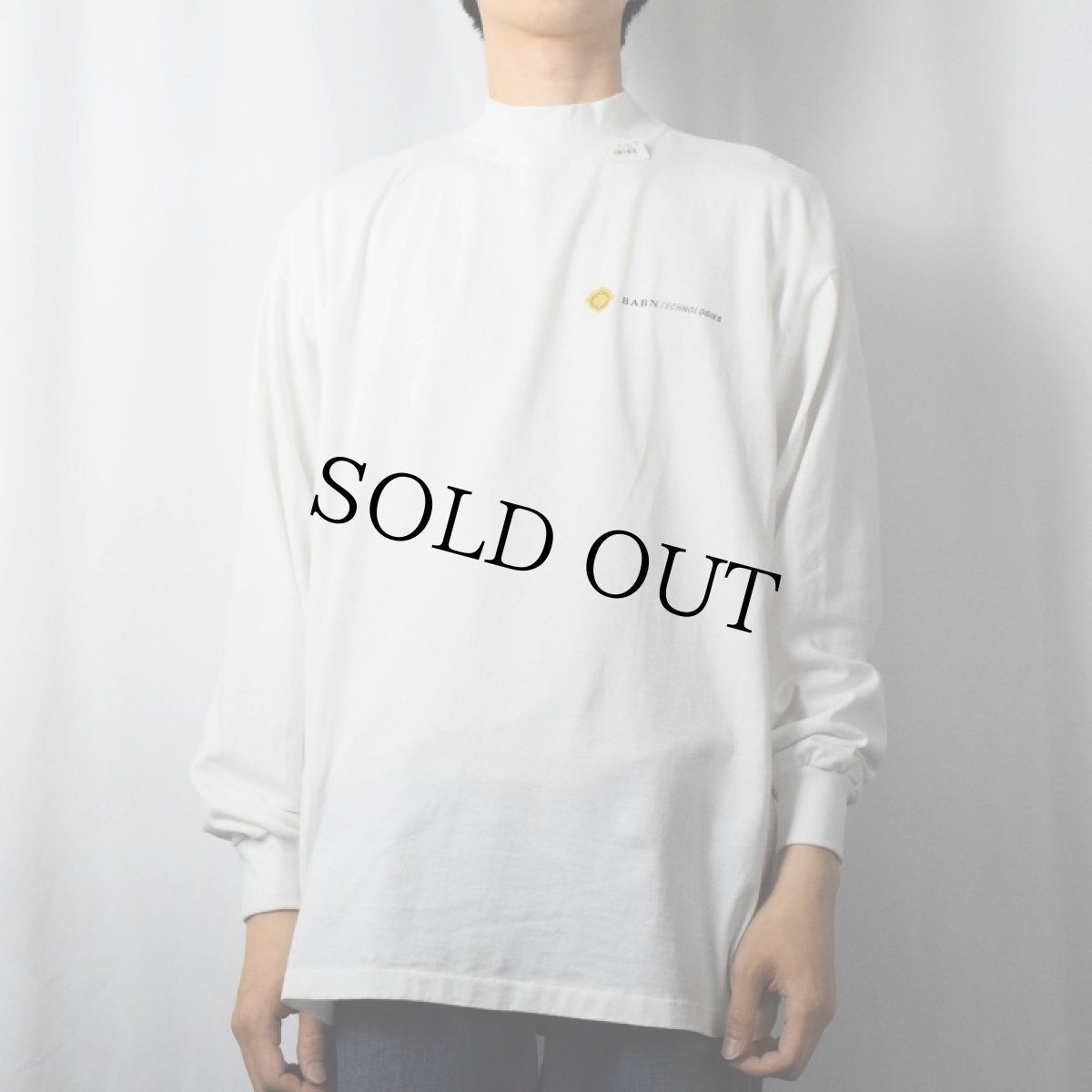 画像2: BABN TECHNOLOGIES モナリザプリント モックネック企業ロンT (2)