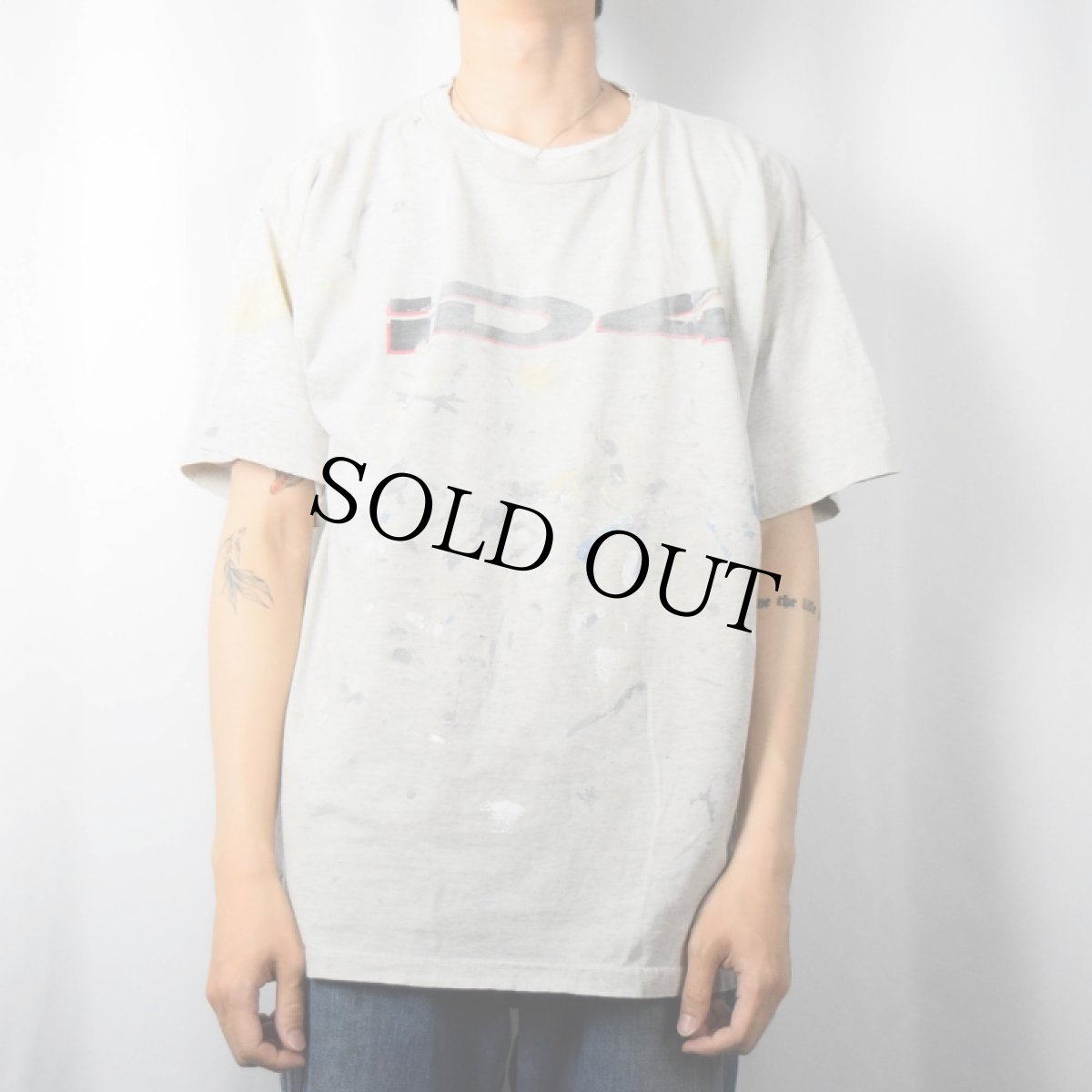 画像3: 90's Apple USA製 "INDEPENDENCE DAY" レインボーロゴプリントTシャツ XL (3)