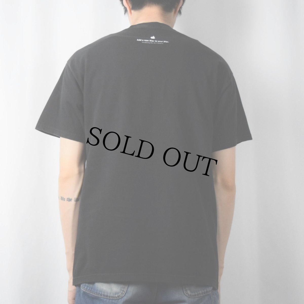 画像3: 2000's Apple "Mac OS X" プリントTシャツ BLACK L (3)