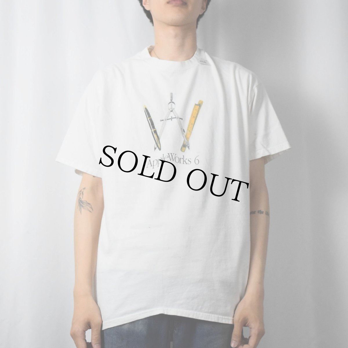 画像2: 2000's Apple Works 6 プリントTシャツ XL (2)
