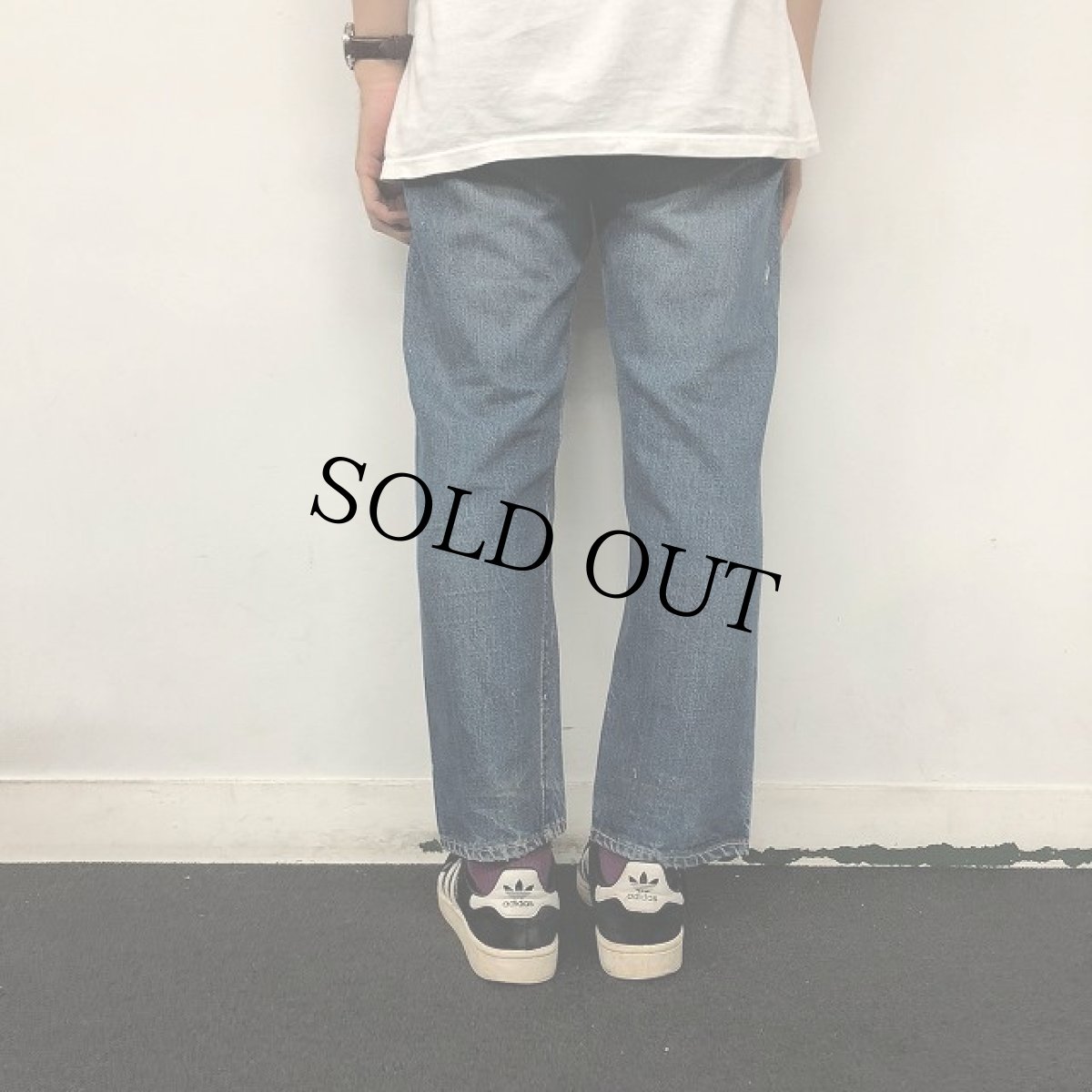 画像5: 60〜70's LEVI'S 501 BIGE デニムパンツ W29 (5)