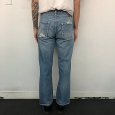 画像5: 60's LEVI'S 501XX BIGE デニムパンツ W30 (5)