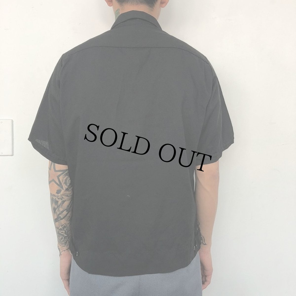 画像4: 60's King Louie Black Bowling Shirt M (4)