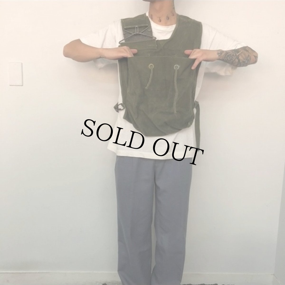 画像5: 40's WWII U.S.ARMY Ammunition Carrying Bag M2 (5)