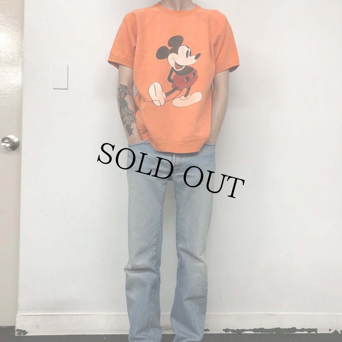 画像5: 60's〜70's Walt Disney World "MICKEY MOUSE" 半袖スウェット XL (5)