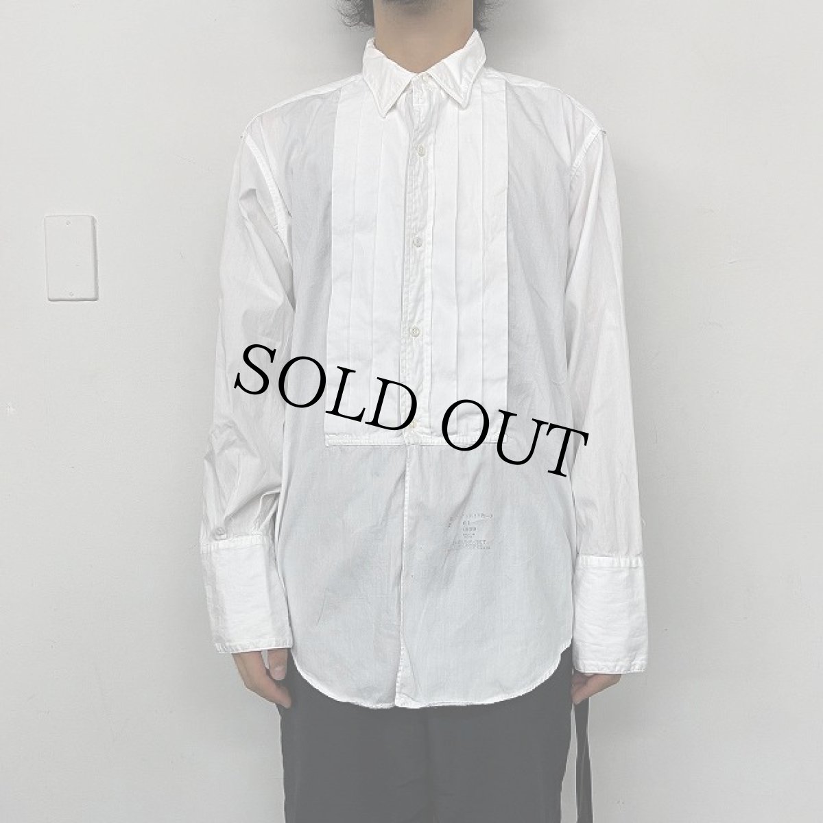 画像3: 50〜60's SAUNDERS-MODERN USA製 プリーツシャツ 17 1/2 (3)