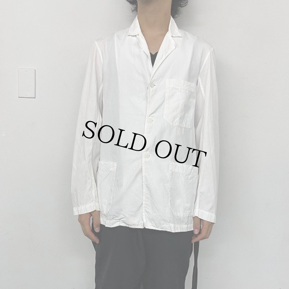 画像3: 60's Hollywood UNIFORM CO. ホワイトコットンジャケット 38 (3)