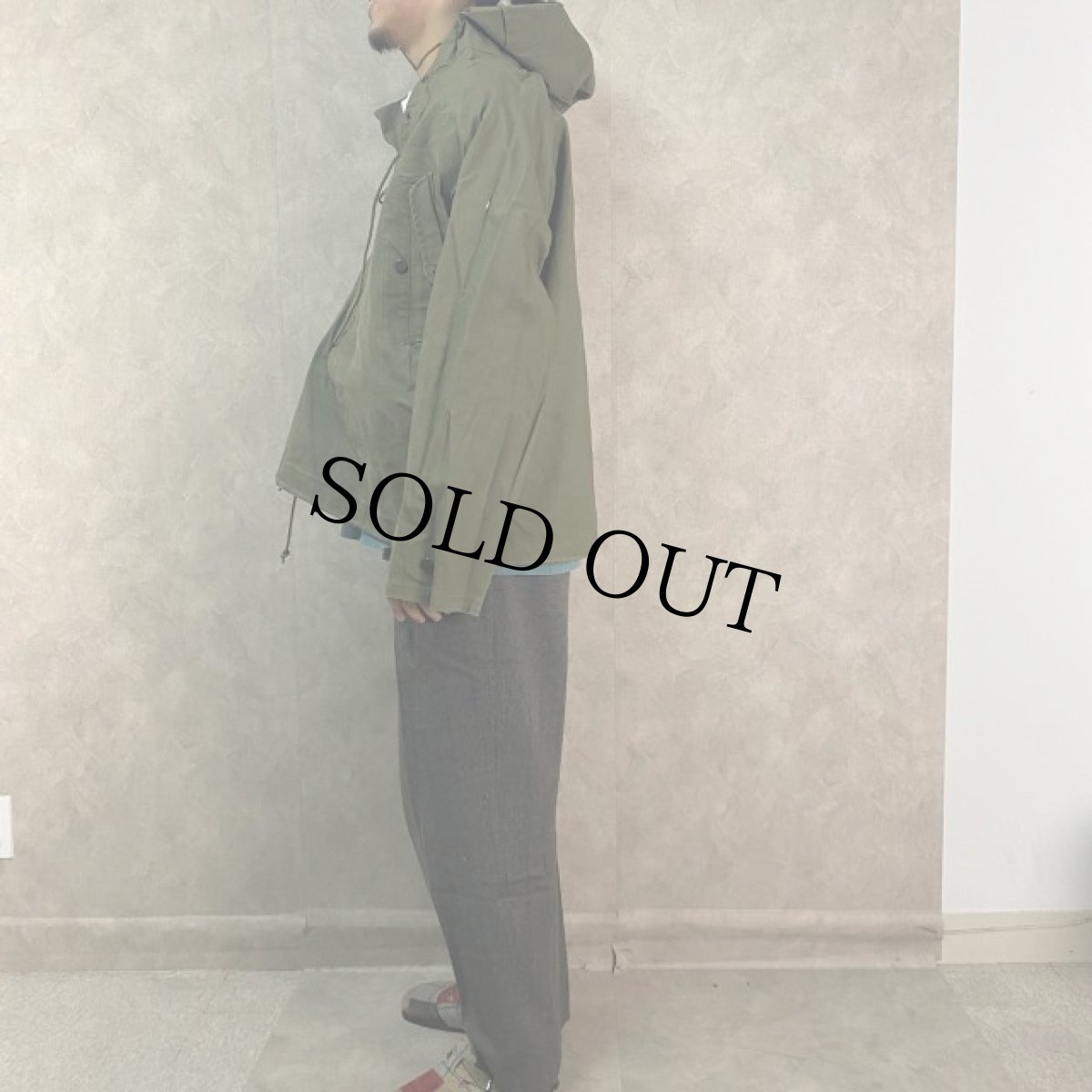 画像3: 60's U.S.NAVY デッキレインパーカー M (3)