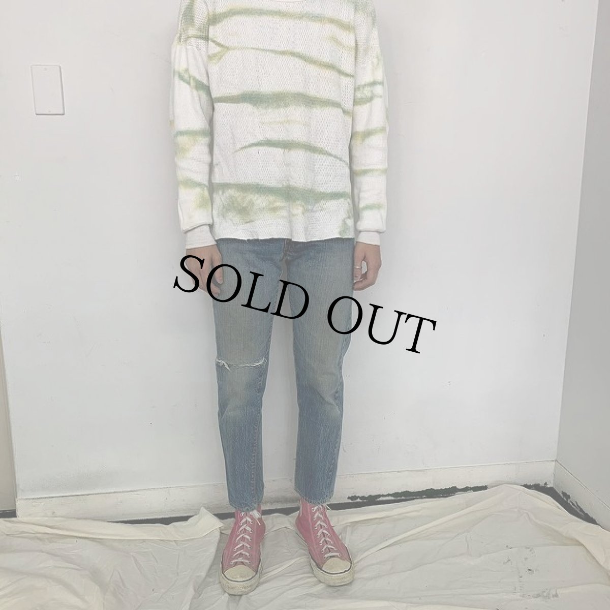 画像3: 70's LEVI'S 505 BIGE デニムパンツ W27 (3)