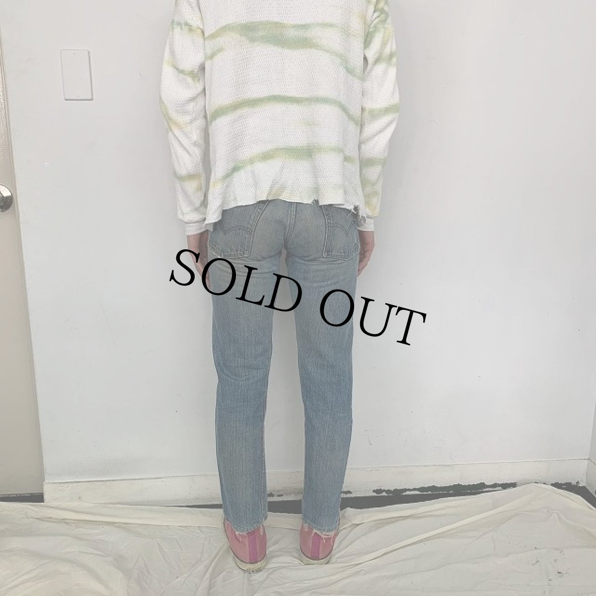 画像5: 70's LEVI'S 505 BIGE デニムパンツ W27 (5)