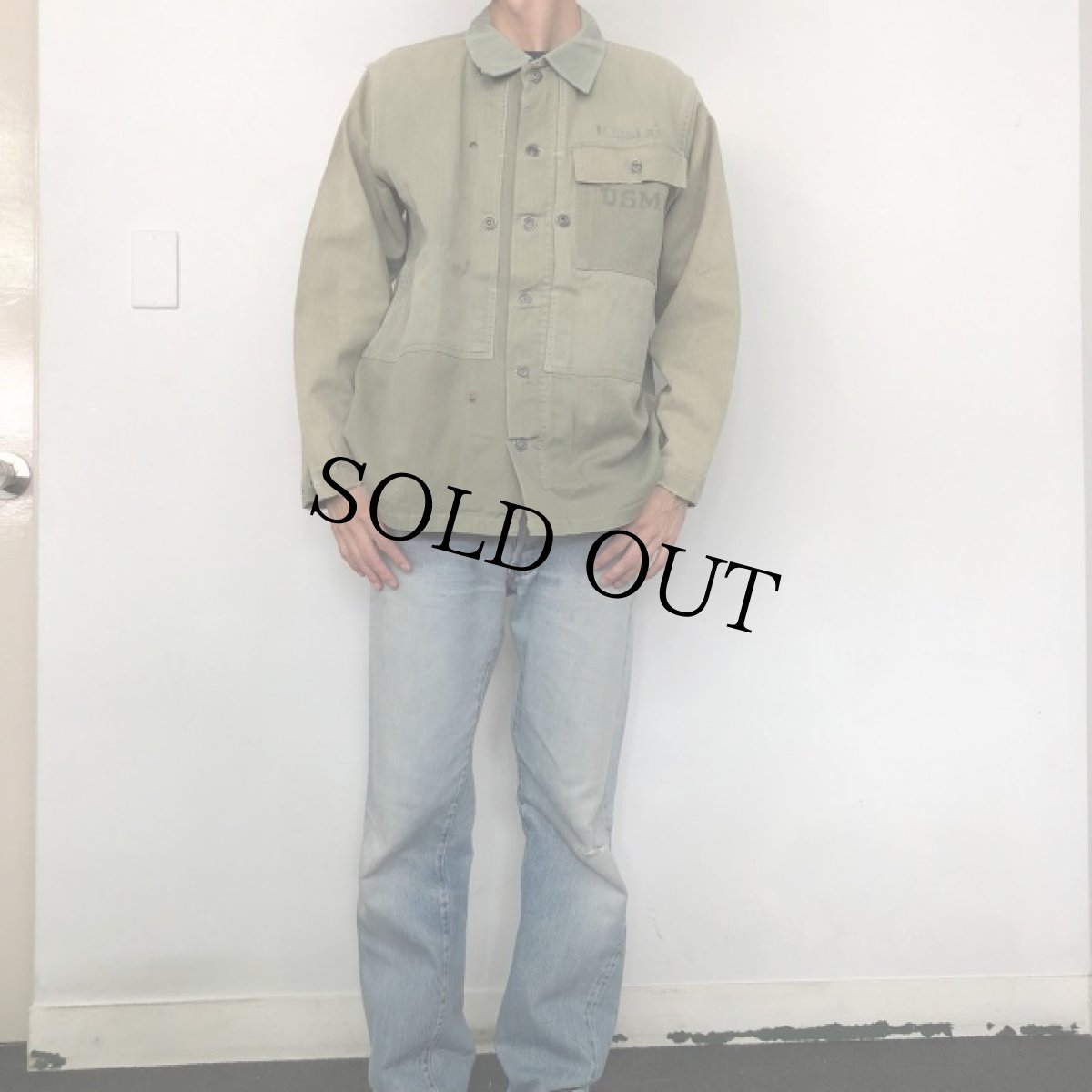 画像5: 40's USMC M-44 HBT Jacket (5)