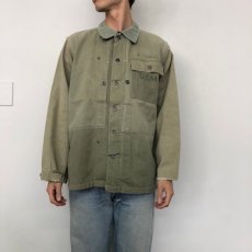 画像2: 40's USMC M-44 HBT Jacket (2)