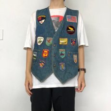 画像3: 70's Levi's USA製 パッチ付き Denim Vest XL (3)