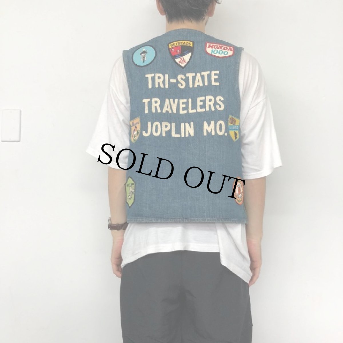 画像5: 70's Levi's USA製 パッチ付き Denim Vest XL (5)
