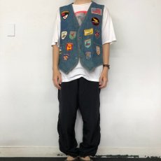 画像6: 70's Levi's USA製 パッチ付き Denim Vest XL (6)