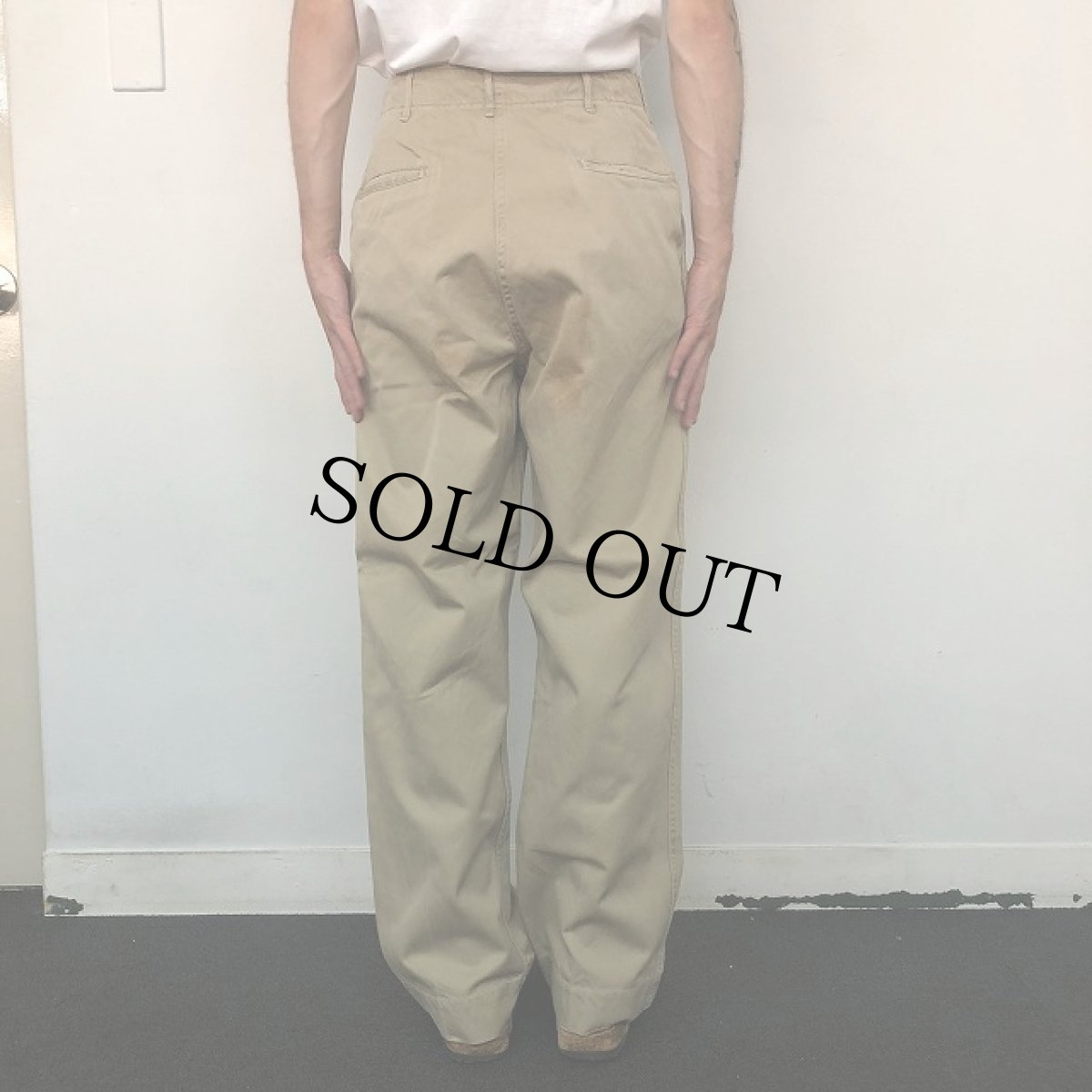 画像5: 50's U.S.ARMY チノトラウザーズ W29 (5)