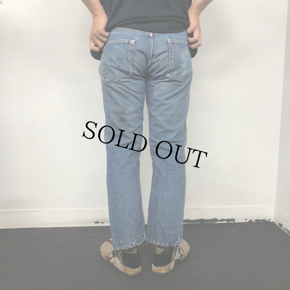 画像5: 60's LEVI'S 501 BIGE TYPE デニムパンツ W31 (5)