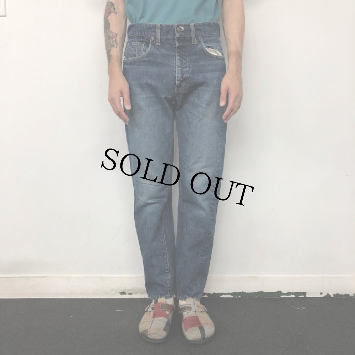 画像3: 60's LEVI'S 505-0217 BIGE TYPE デニムパンツ W31 (3)