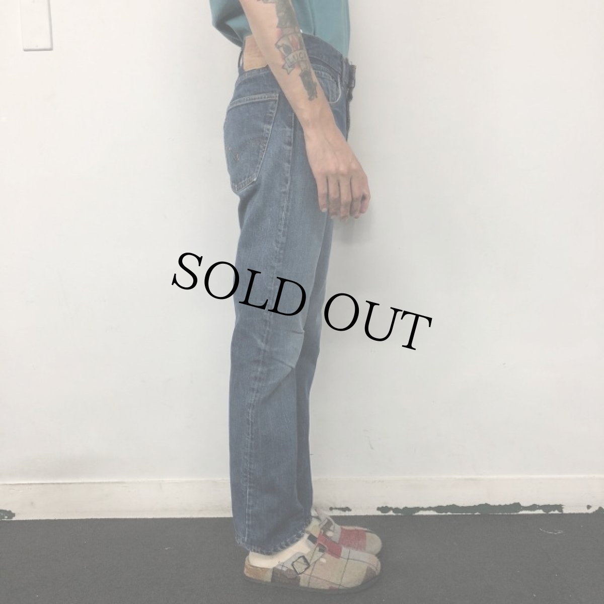 画像4: 60's LEVI'S 505-0217 BIGE TYPE デニムパンツ W31 (4)