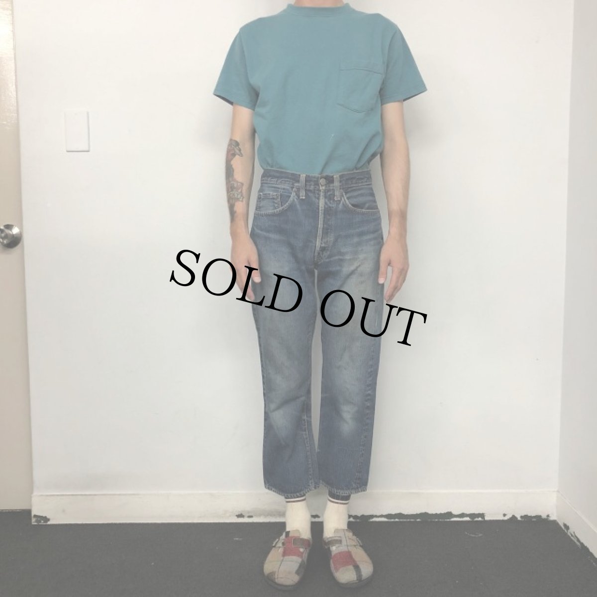 画像2: 60's LEVI'S 501 TYPE デニムパンツ W28 (2)