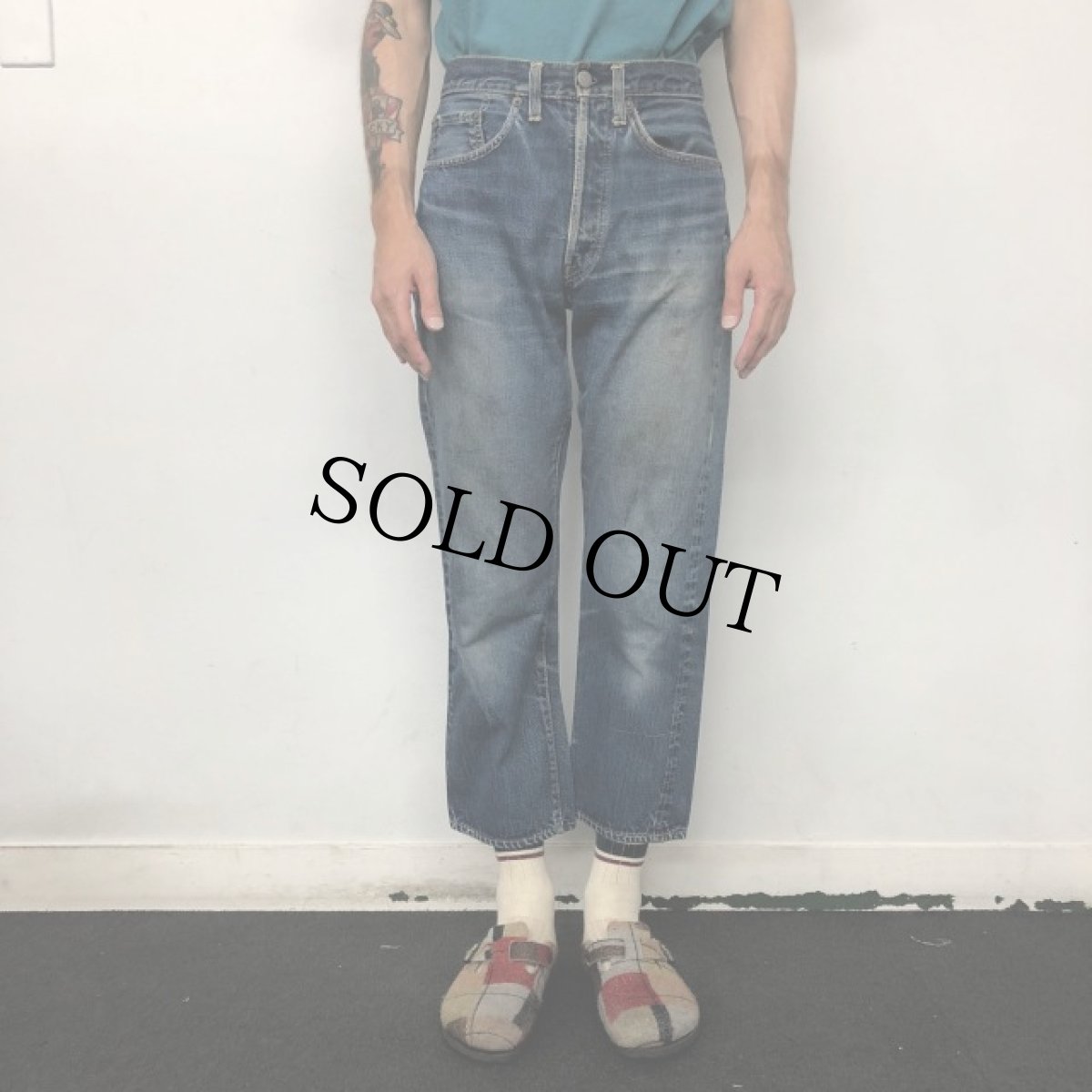 画像3: 60's LEVI'S 501 TYPE デニムパンツ W28 (3)