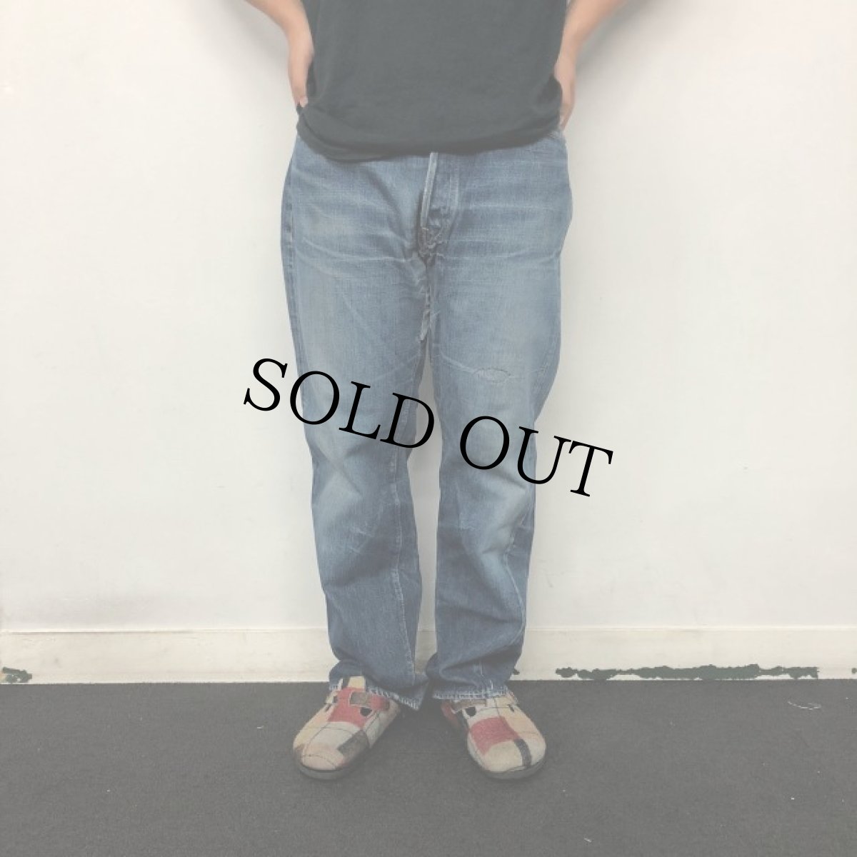 画像3: 60's LEVI'S 501 BIGE S TYPE デニムパンツ W32 (3)