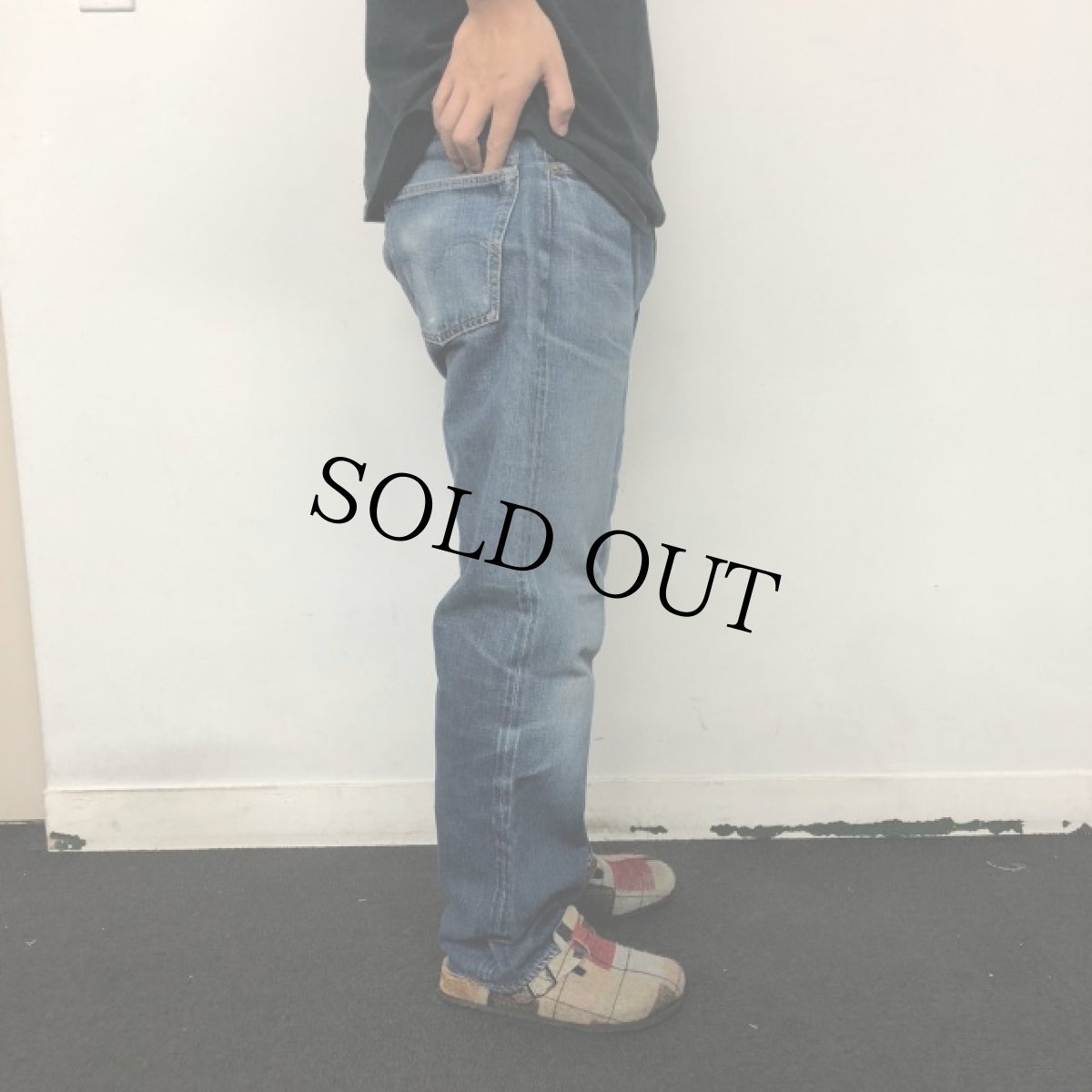 画像4: 60's LEVI'S 501 BIGE S TYPE デニムパンツ W32 (4)