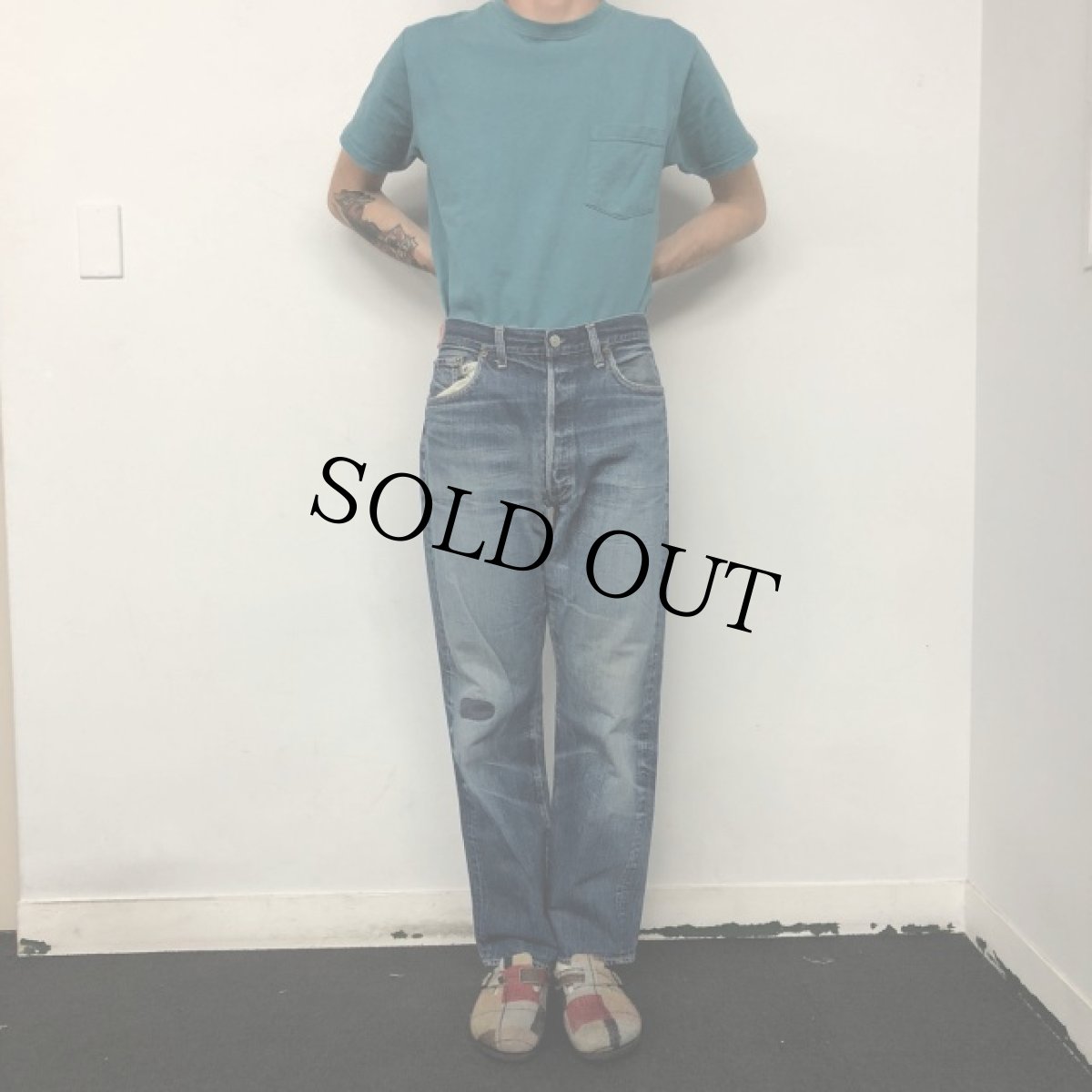 画像2: 60's LEVI'S 501 TYPE デニムパンツ W34 (2)