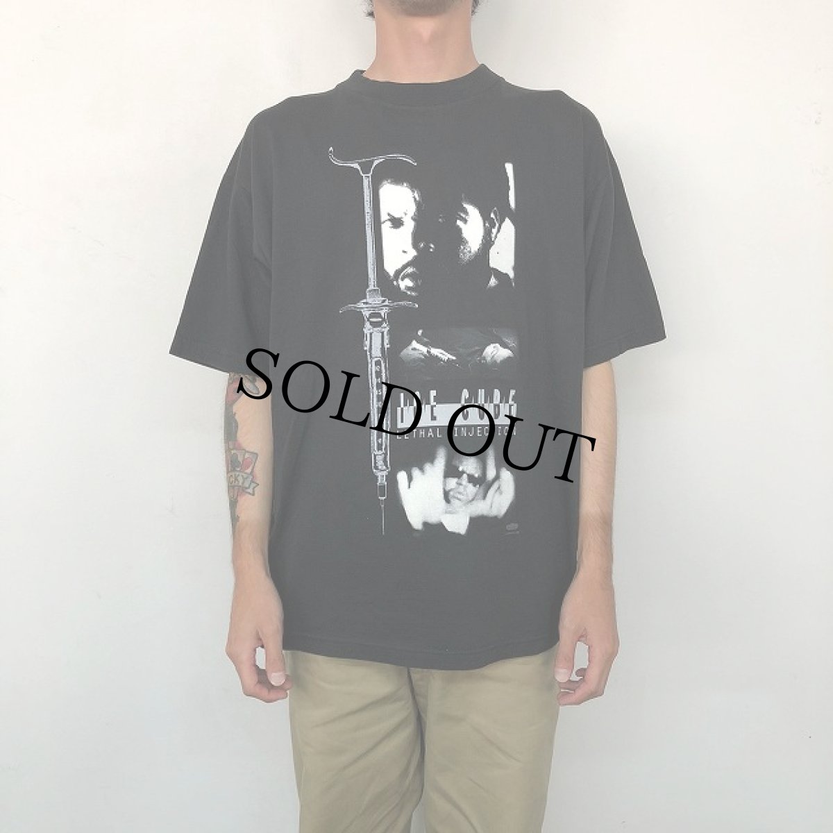 画像4: 90's ICE CUBE "LETHAL INJECTION" ヒップホップTシャツ XL (4)