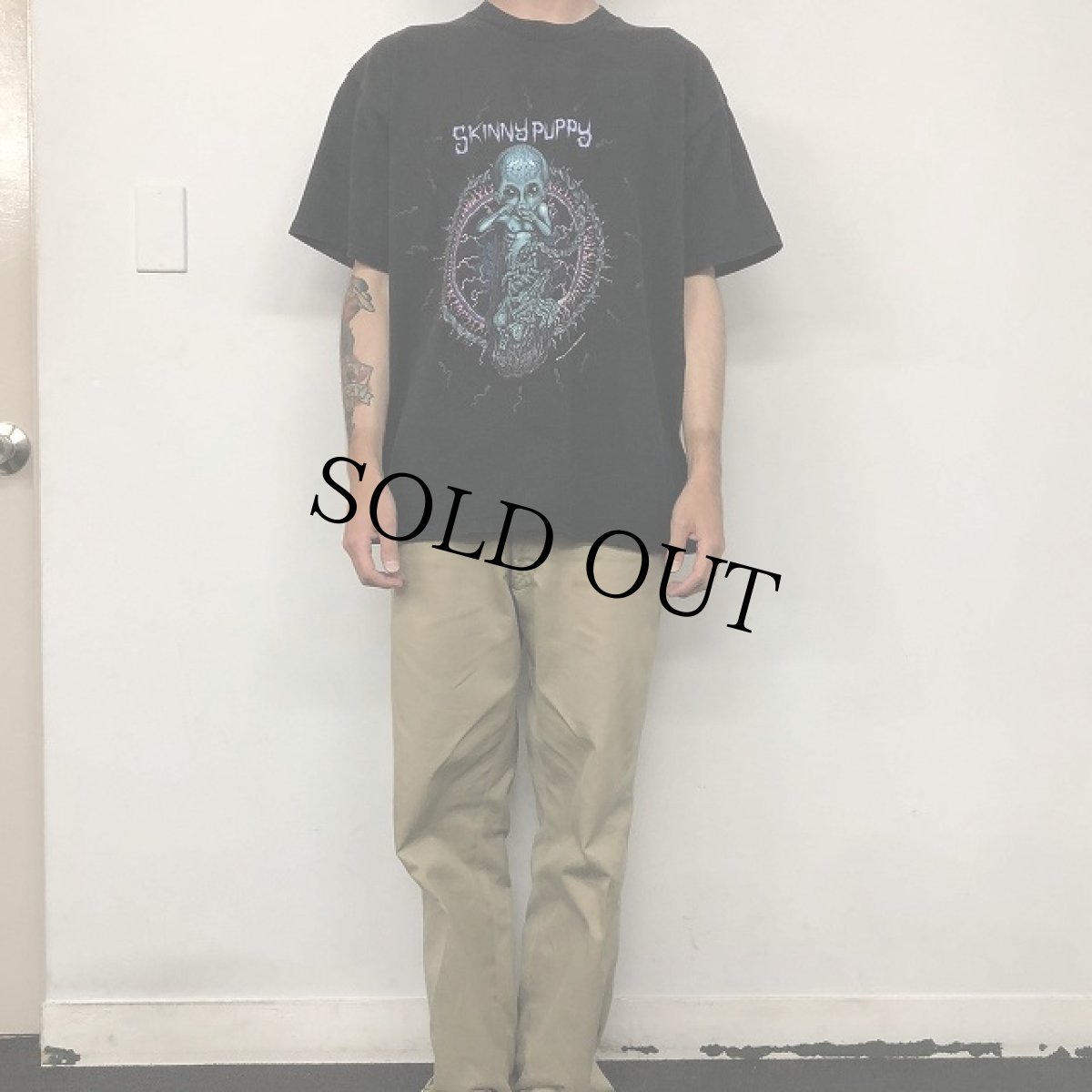 画像3: 90's SKINNY PUPPY USA製 インダストリアルバンドTシャツ XL (3)