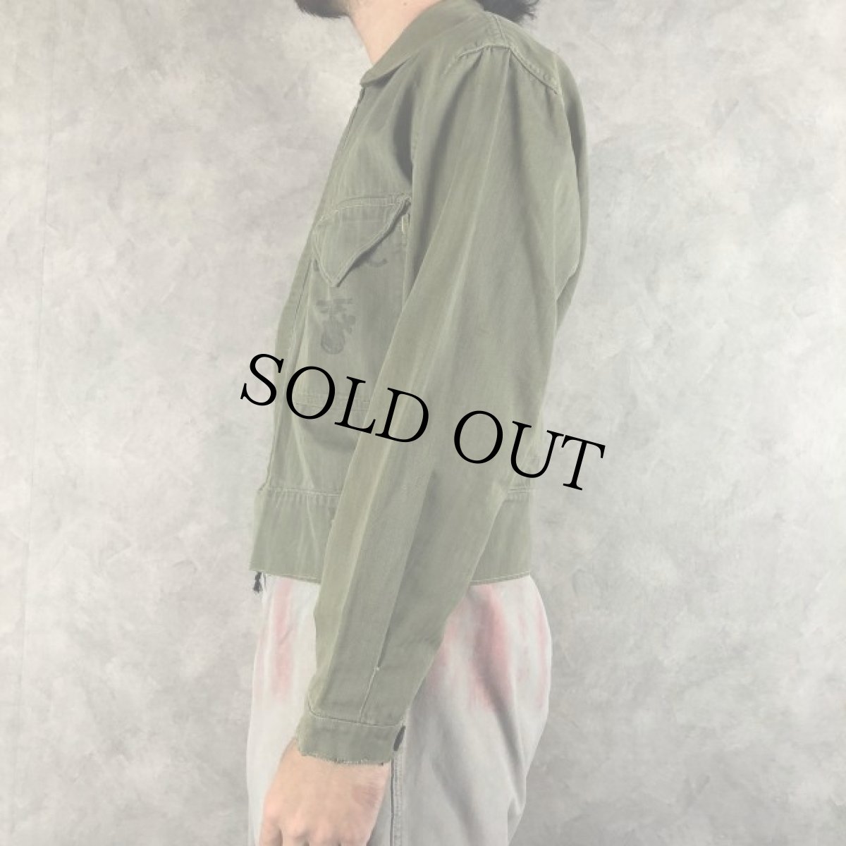 画像3: 40〜50's USMC HBT Jacket (3)