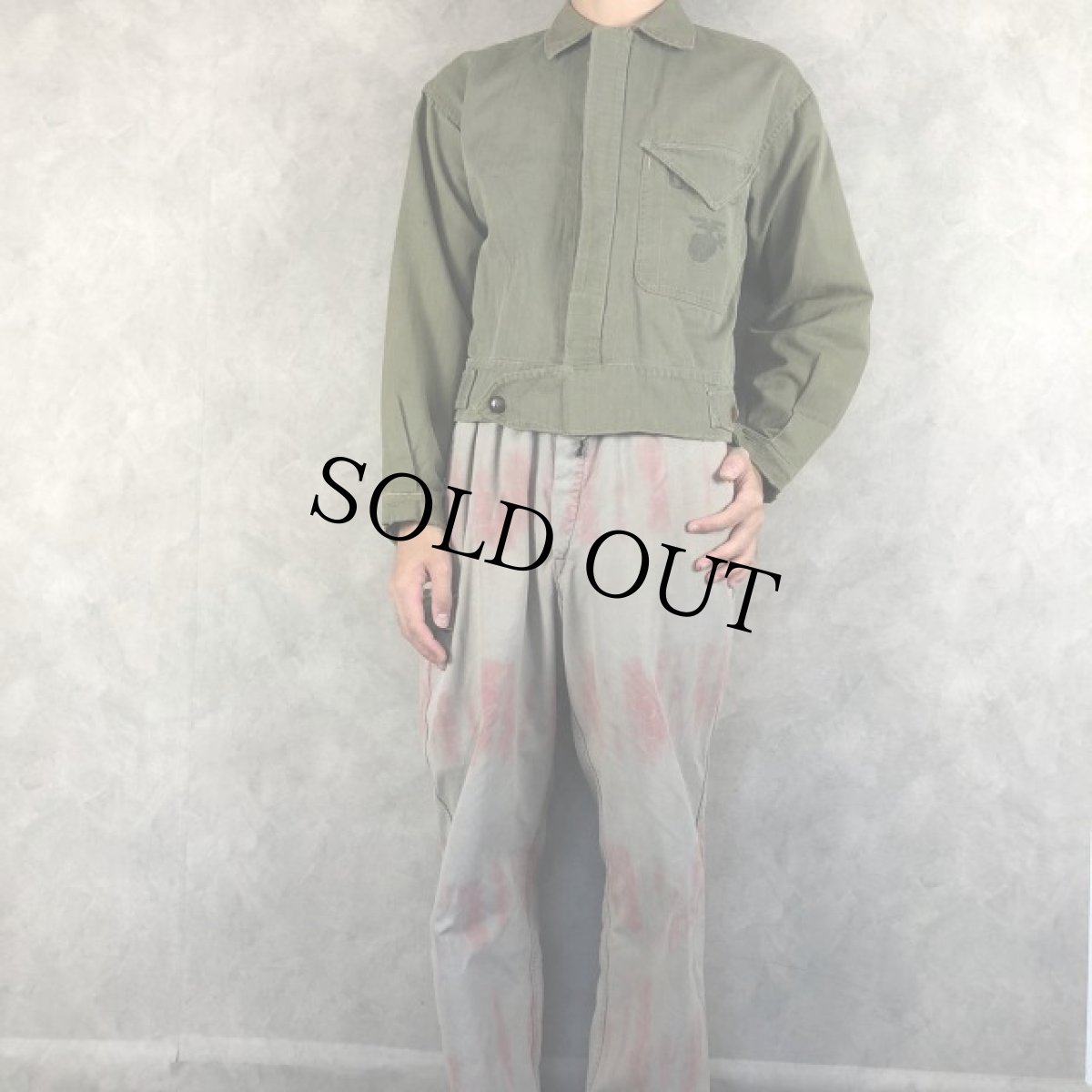 画像5: 40〜50's USMC HBT Jacket (5)