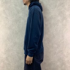 画像3: 90's ANTI HERO ロゴプリント スウェットフーディー NAVY L (3)