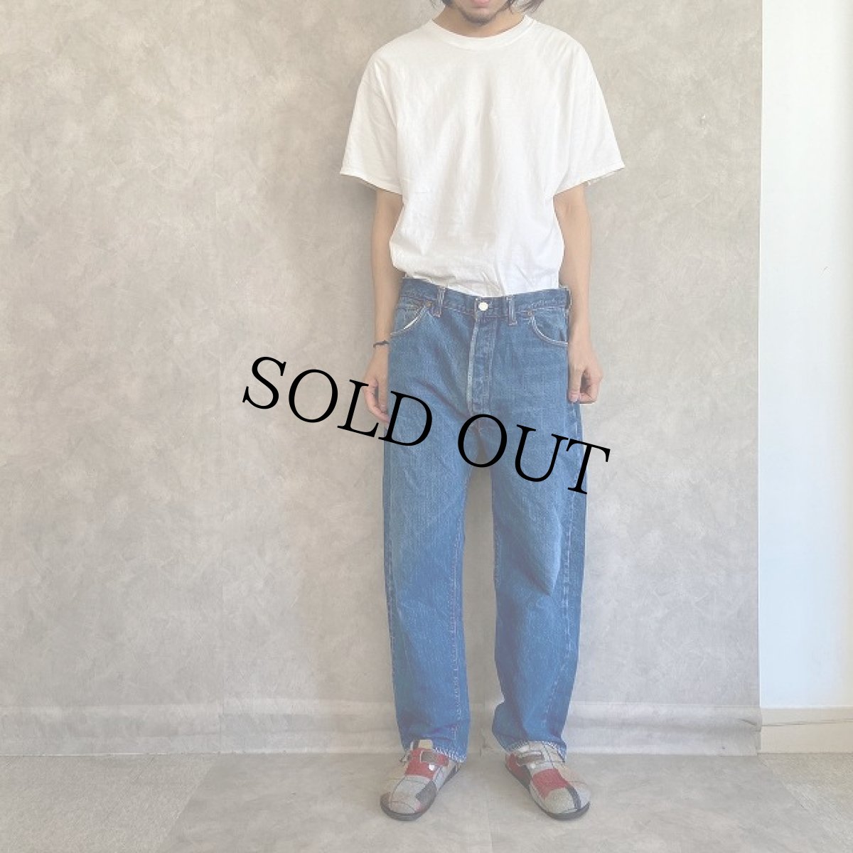 画像2: 70's Levi's 501 66前期 デニムパンツ W39 (2)