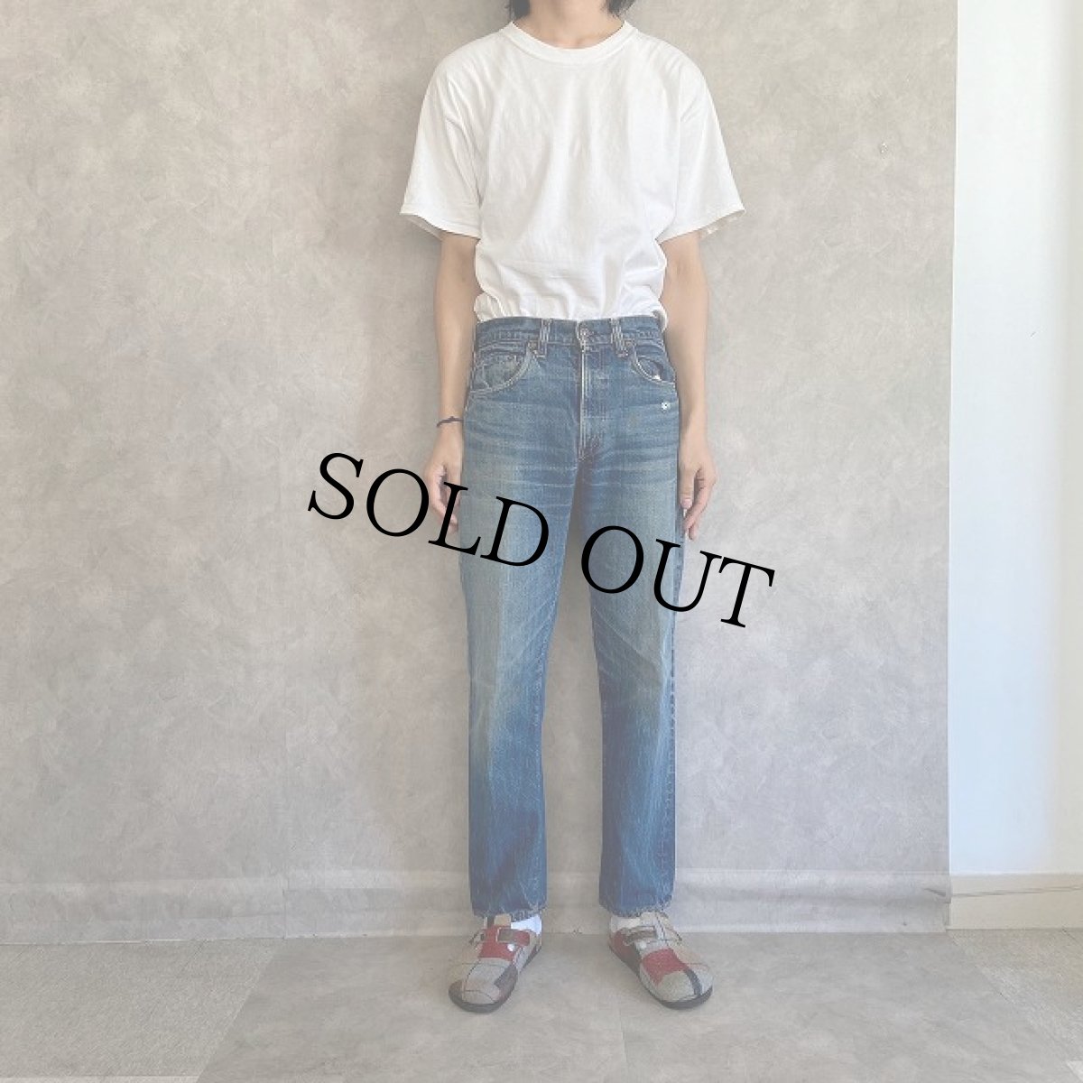 画像2: 70's Levi's 505-0217 66single デニムパンツ W31 (2)