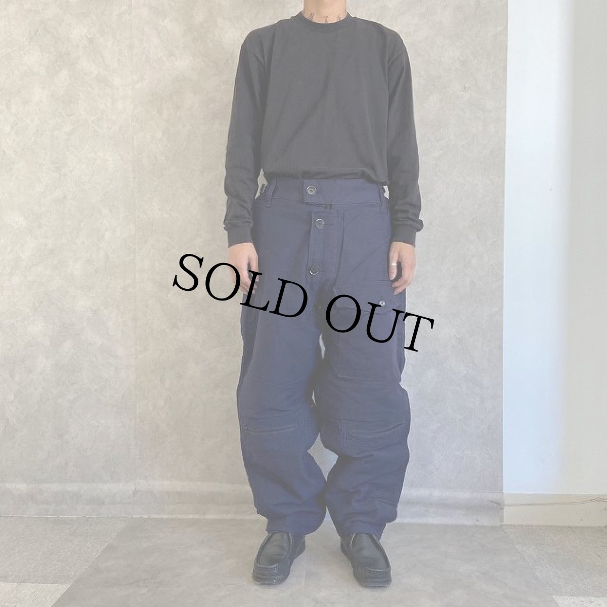 画像2: 50's ROYAL NAVY SUBMARINE TROUSERS W30-39 (2)