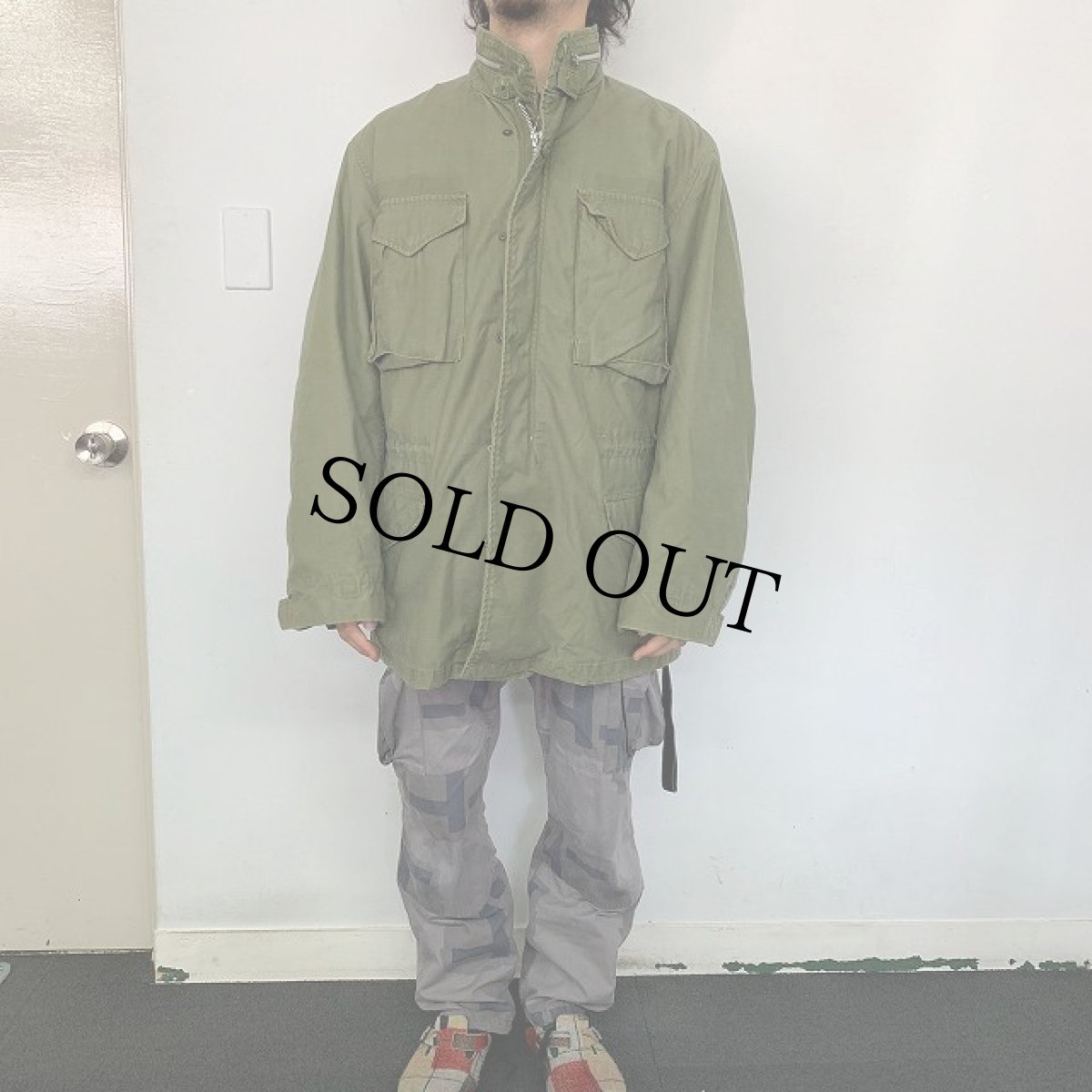 画像2: 60's US MILITARY M-65 フィールドジャケット 1st キルティングライナー付き LONG MEDIUM (2)