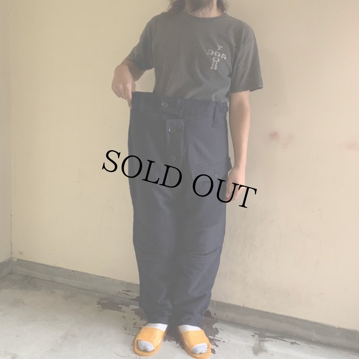 画像2: 50's ROYAL NAVY SUBMARINE TROUSERS W28-39 (2)