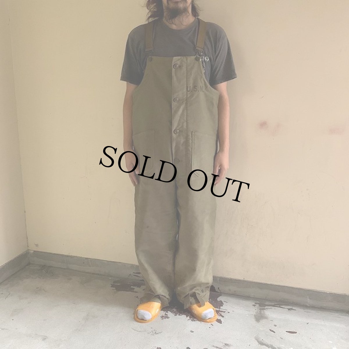 画像2: 40's U.S.NAVY N-1 デッキパンツ MEDIUM (2)