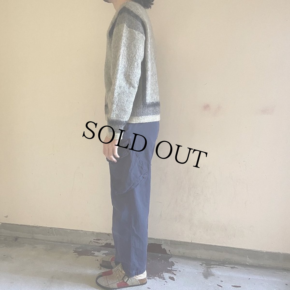 画像3: 60's〜 Jantzen CANADA製 ウール×モヘア ニットカーディガン L (3)