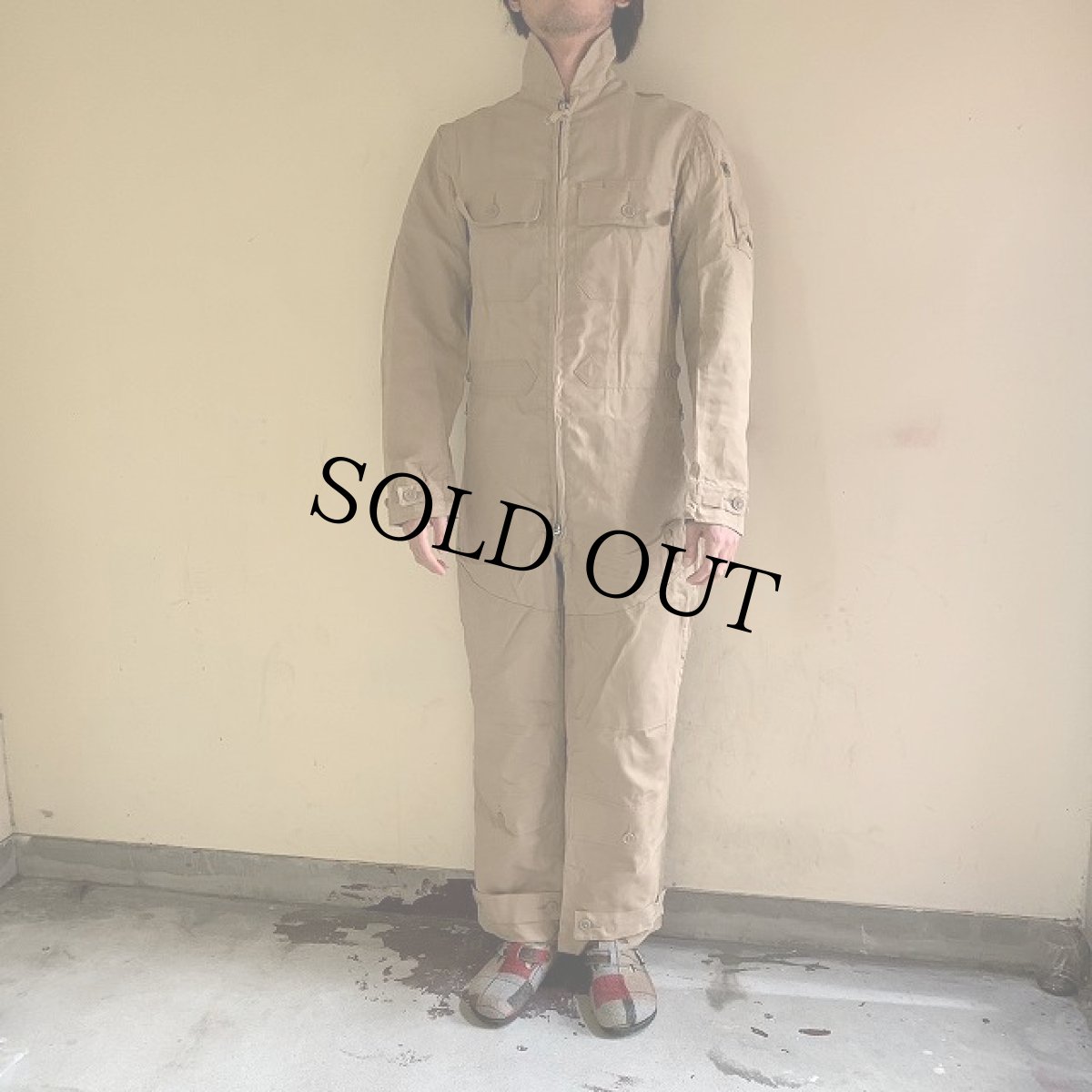 画像3: 50's BUAER-U.S.NAVY Summer Flying Coverall 38 LONG (3)